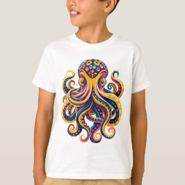 Psychedelische diepe Zee octopus T-shirt