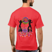Psychedelische Disco T-shirt (Achterkant)