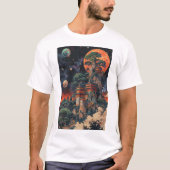 Psychedelische DMT Ukiyo-e Baobab Bonsai Tree T-Sh T-shirt (Voorkant)
