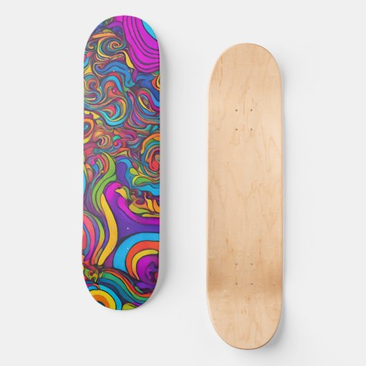 Psychedelische Draaikolk Persoonlijk Skateboard (Voorkant)