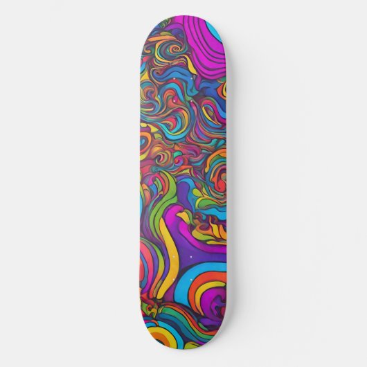 Psychedelische Draaikolk Persoonlijk Skateboard (Voorkant)