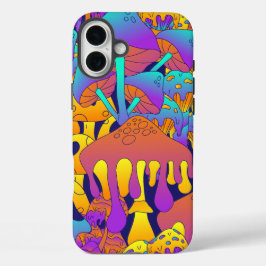Psychedelische Drippy Paddestoel iPhone / iPad cas iPhone 16 Plus Hoesje