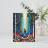 Psychedelische Dromen in de Kunst van het Bos Briefkaart (Staand voorkant)