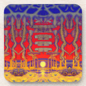 Psychedelische dromenland bier onderzetter (Voorkant)