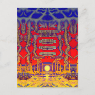 Psychedelische dromenland briefkaart