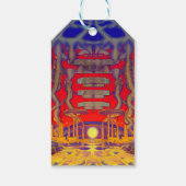 Psychedelische dromenland cadeaulabel (Achterkant)