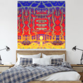 Psychedelische dromenland canvas afdruk (Insitu (Slaapkamer))