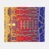 Psychedelische dromenland fleece deken (Voorkant (Horizontaal))