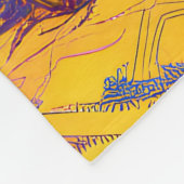 Psychedelische dromenland fleece deken (Hoek)