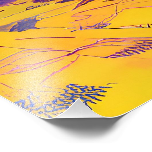 Psychedelische dromenland foto afdruk (Hoek)