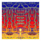 Psychedelische dromenland foto afdruk (Voorkant)