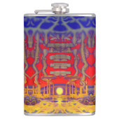 Psychedelische dromenland heupfles (Voorkant)