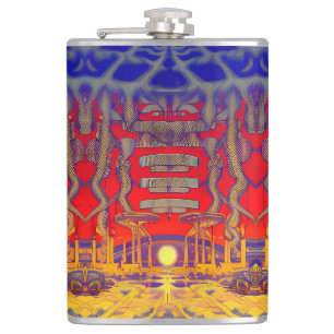 Psychedelische dromenland heupfles