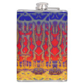 Psychedelische dromenland heupfles (Achterkant)