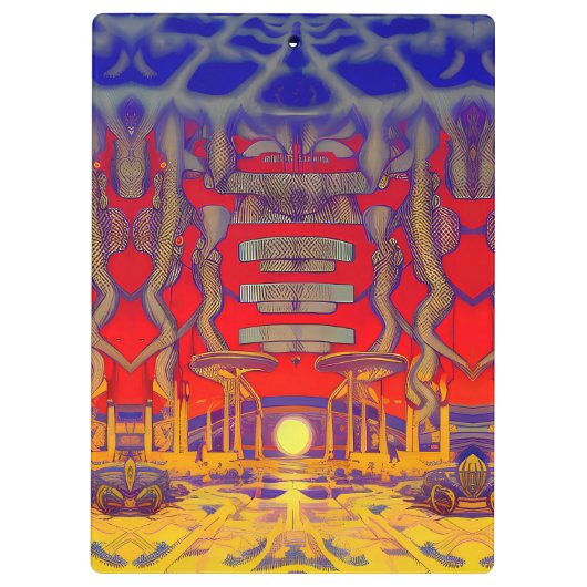 Psychedelische dromenland klembord (Achterkant)