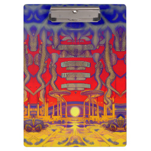Psychedelische dromenland klembord