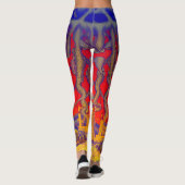 Psychedelische dromenland leggings (Achterkant)
