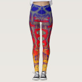 Psychedelische dromenland leggings (Voorkant)