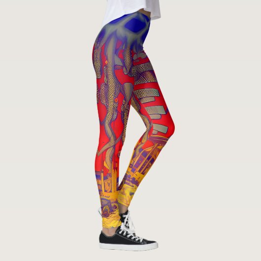 Psychedelische dromenland leggings (Rechts)