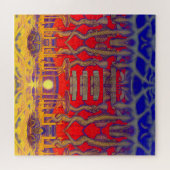 Psychedelische dromenland legpuzzel (Horizontaal)