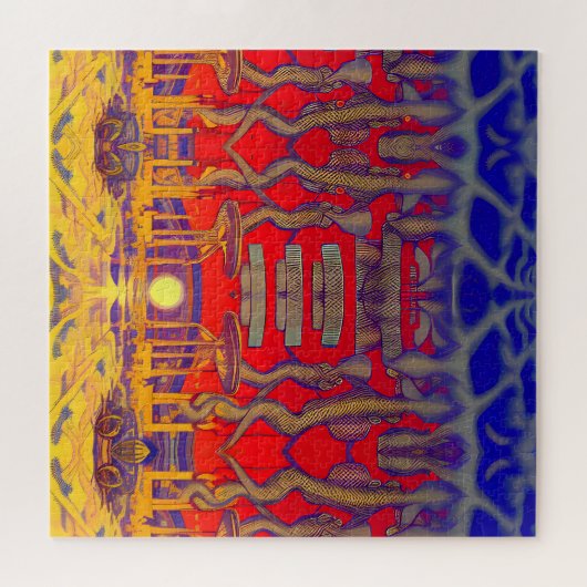 Psychedelische dromenland legpuzzel (Horizontaal)