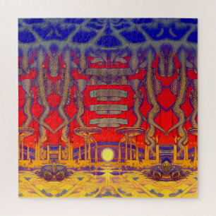 Psychedelische dromenland legpuzzel