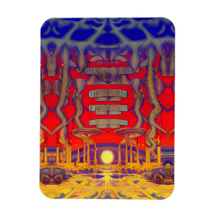 Psychedelische dromenland magneet