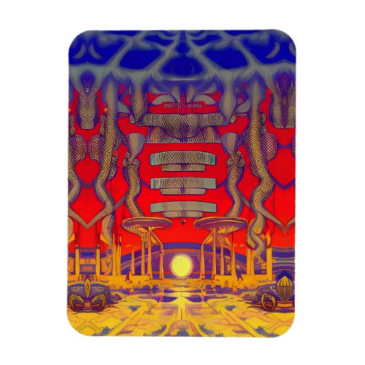 Psychedelische dromenland magneet (Verticaal)