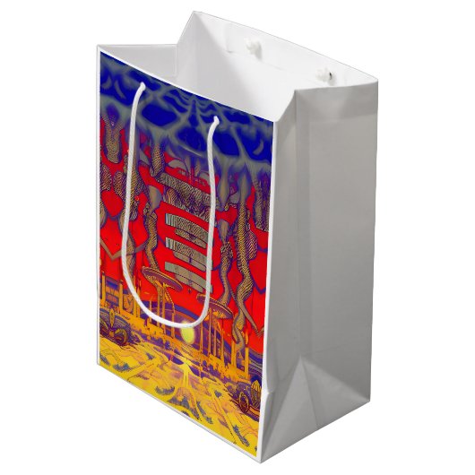 Psychedelische dromenland medium cadeauzakje (Voorkant Gekanteld)