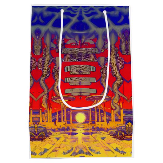 Psychedelische dromenland medium cadeauzakje (Achterkant)