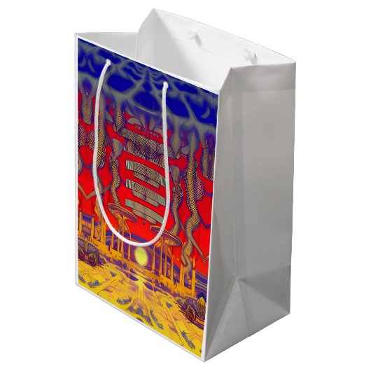 Psychedelische dromenland medium cadeauzakje (Achterkant Gekanteld)