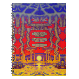 Psychedelische dromenland notitieboek