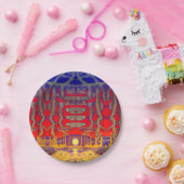 Psychedelische dromenland papieren bordje (Feest)