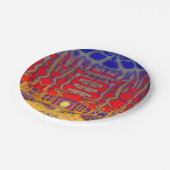 Psychedelische dromenland papieren bordje (Gekanteld)