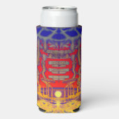 Psychedelische dromenland seltzer blikjeskoeler (Seltzer Achterkant)