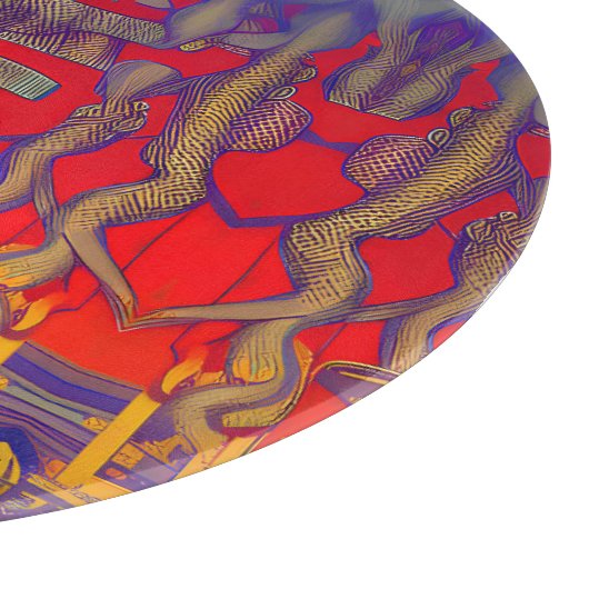 Psychedelische dromenland snijplank (Hoek)