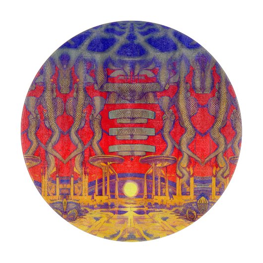 Psychedelische dromenland snijplank (Voorkant)