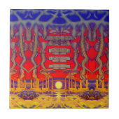 Psychedelische dromenland tegeltje (Voorkant)