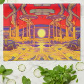 Psychedelische dromenland theedoek (Gevouwen)