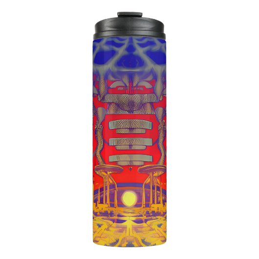 Psychedelische dromenland thermosbeker (Voorkant)