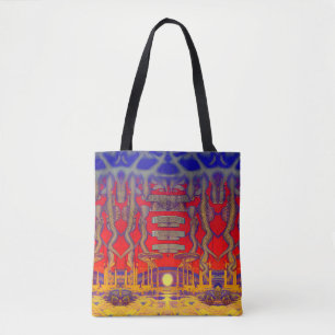 Psychedelische dromenland tote bag