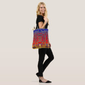 Psychedelische dromenland tote bag (Op model)