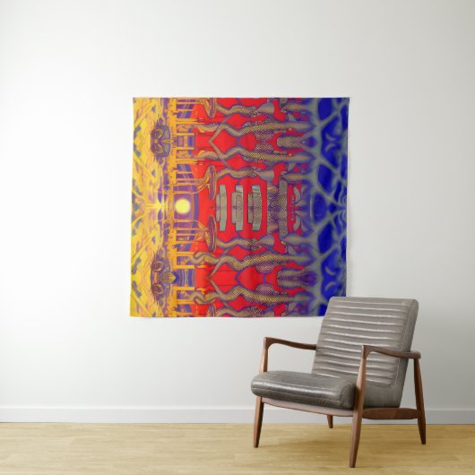 Psychedelische dromenland wandkleed (In Situ (horizontaal))