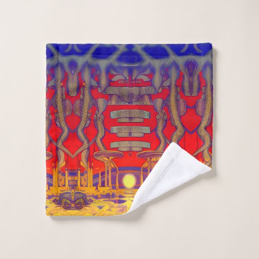 Psychedelische dromenland washandje (Wasdoekje)