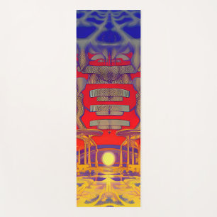 Psychedelische dromenland yogamat