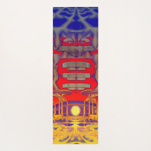 Psychedelische dromenland yogamat (Achterkant)