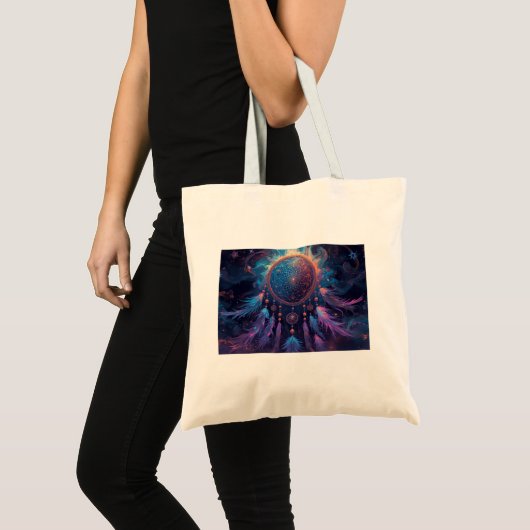 Psychedelische dromenvanger boodschappentas tote bag (Voorkant (product))