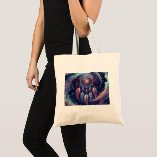 psychedelische dromenvanger boodschappentas tote bag (Voorkant (product))