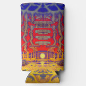 Psychedelische Droomland Seltzer Blikjeskoeler (Achterkant)