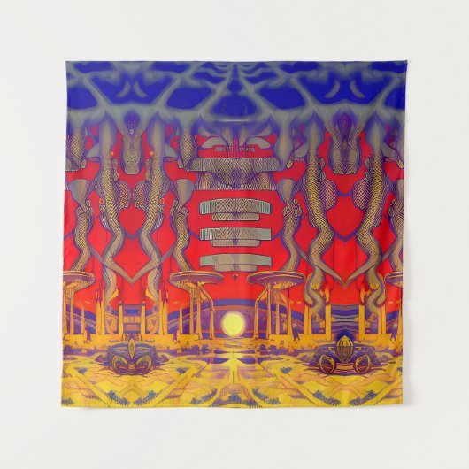 Psychedelische Droomland Wandkleed (Voorkant)